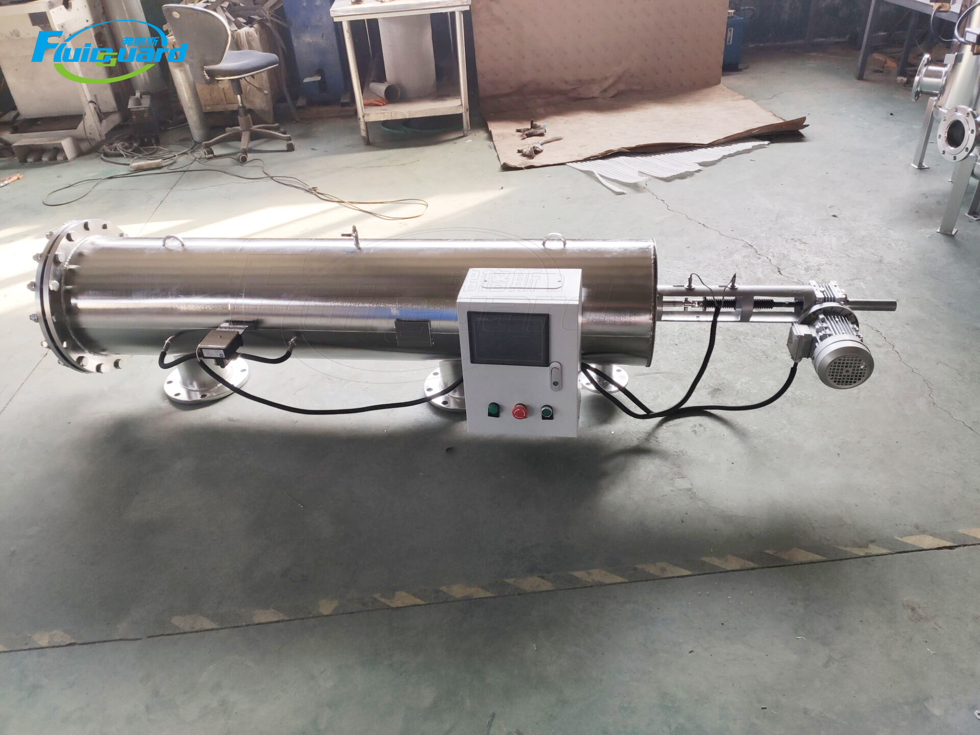  Stainless Steel Screen Filter 120 Mesh 8 Inch Horizontal Irrigation Self Cleaning Filter 