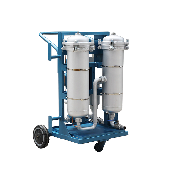 High precision 2 Housing Multi Stage Movable Oil Purifier