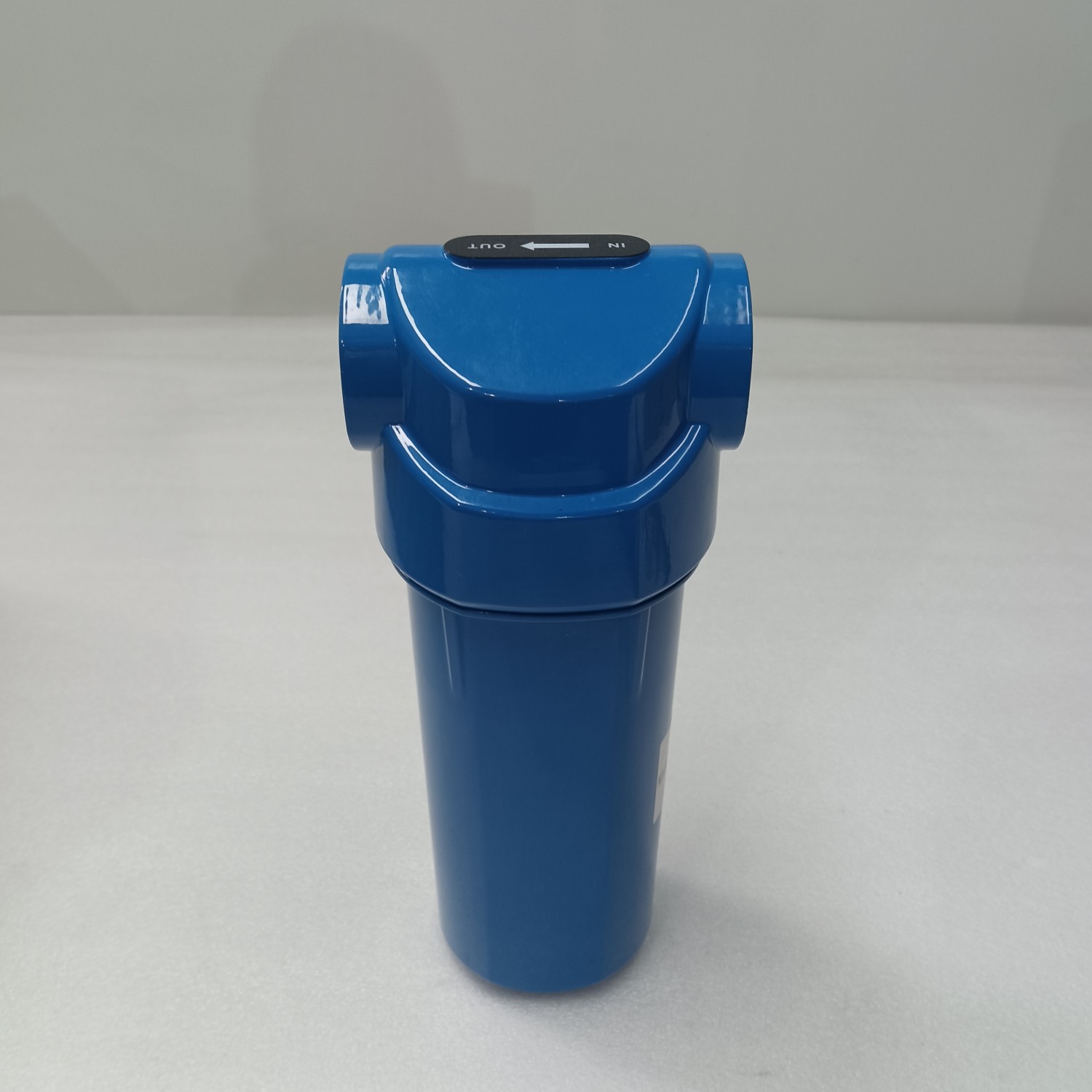 Complete Compressed air Filter with automatic drain for removal of solid particles, water aerosols, oil aerosols