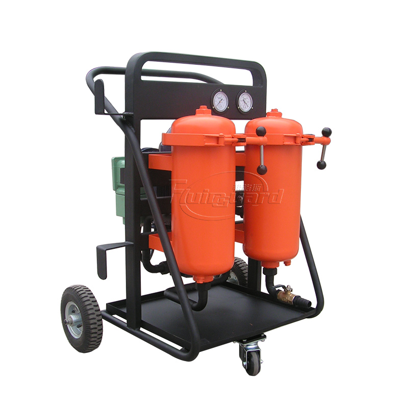 High Efficiency Oil Filtration Cart Portable Oil Filter Purifier Machine