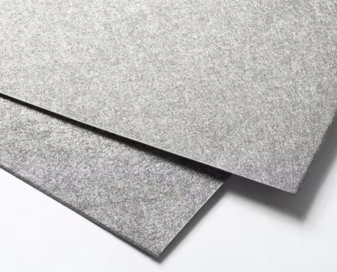 Pure Titanium 60-70% Porosity Sintered Titanium Fiber Felt For Electrolyzer Diffuser