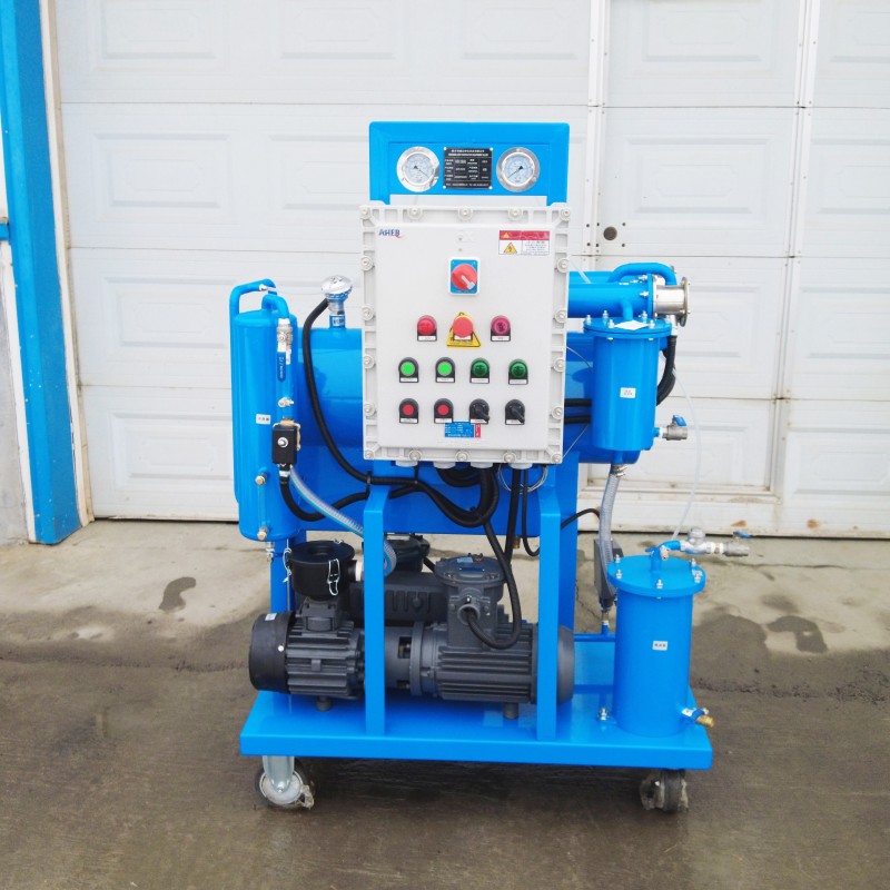 Explosive Proof Vacuum Oil Purifier Dehydration Degassing Flow rate 25LPM