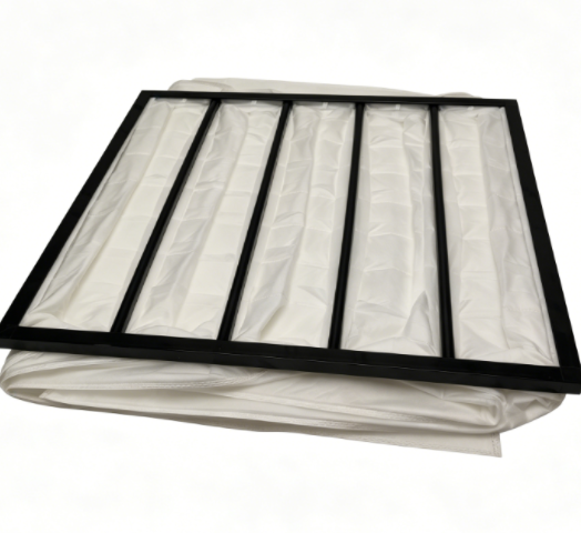 HVAC Medium Efficiency 5-Bag Panel Frame Pocket Air Filter Industrial Air Filtration Bag Filter