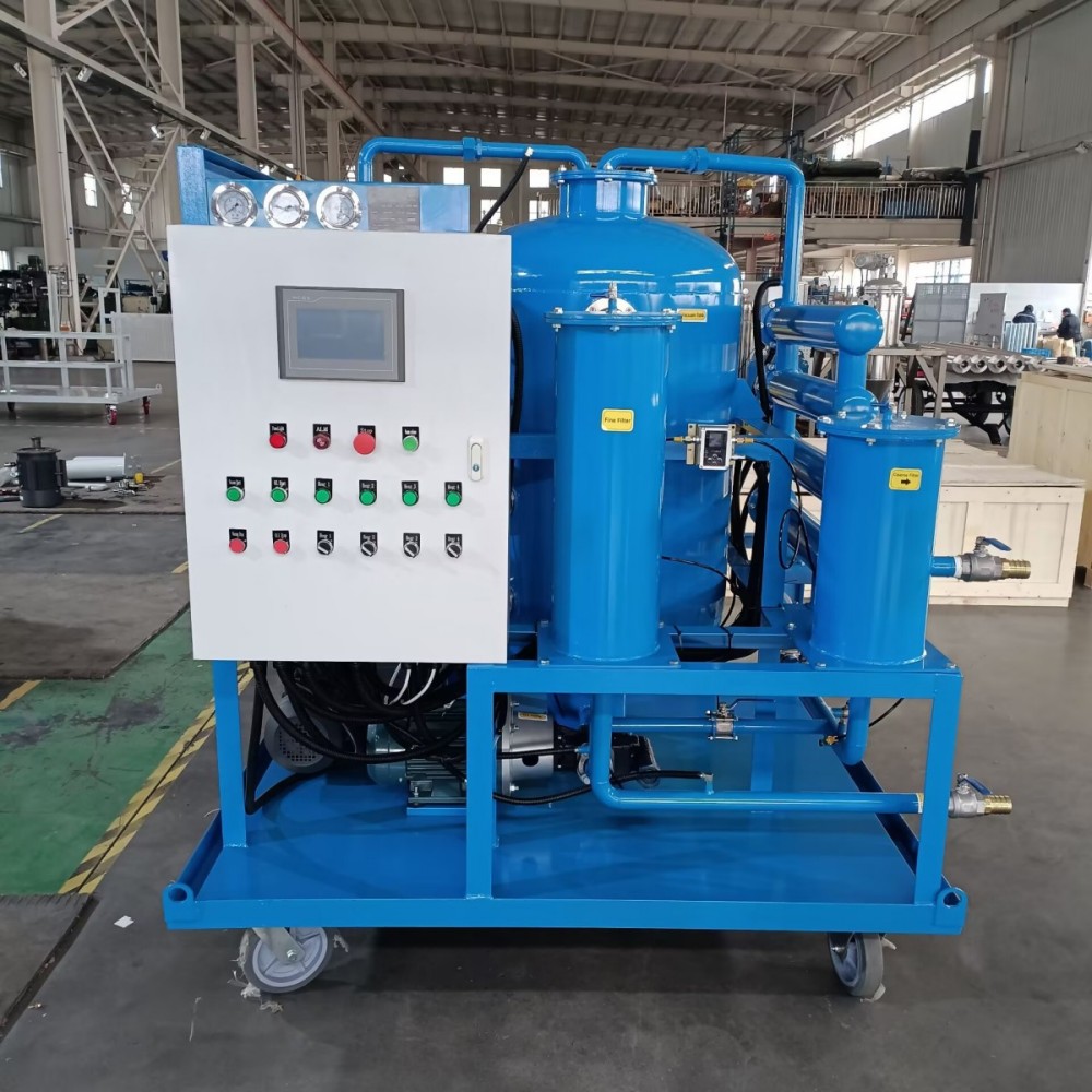 Coalescing Vacuum Oil Filtration Unit 3 Stage Filtration Removal Moisture from Hydraulic Oil Turbine Oil