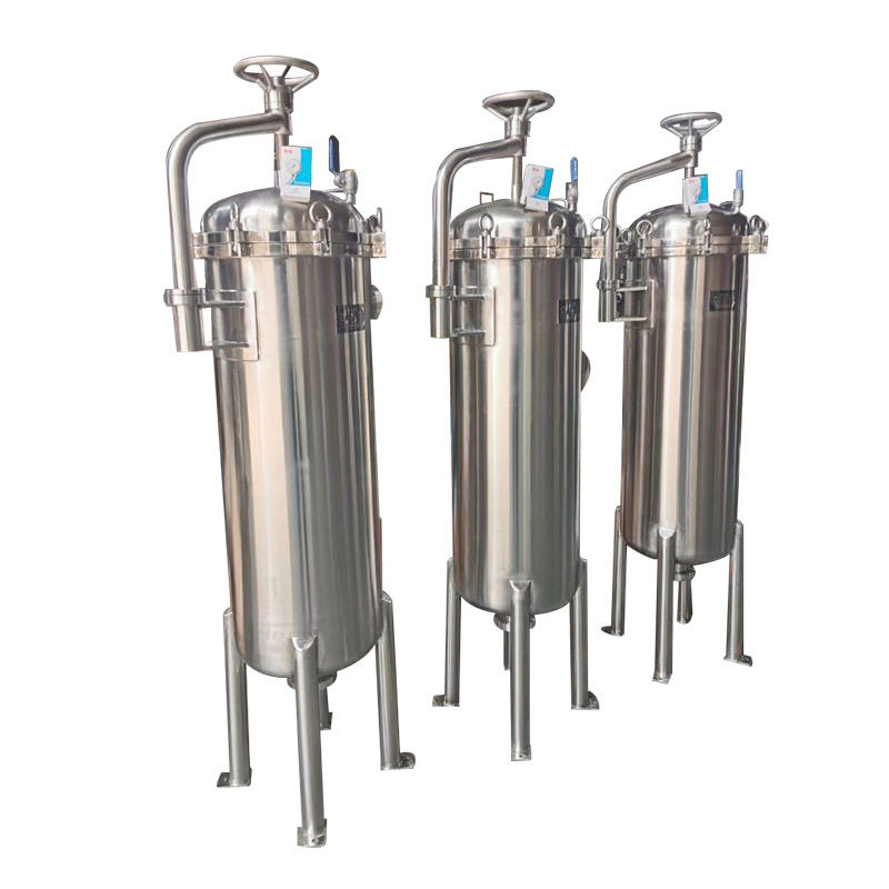 Security Filter made of 304/316 with PP melt blown Filter cartridge inside for Water Filtration
