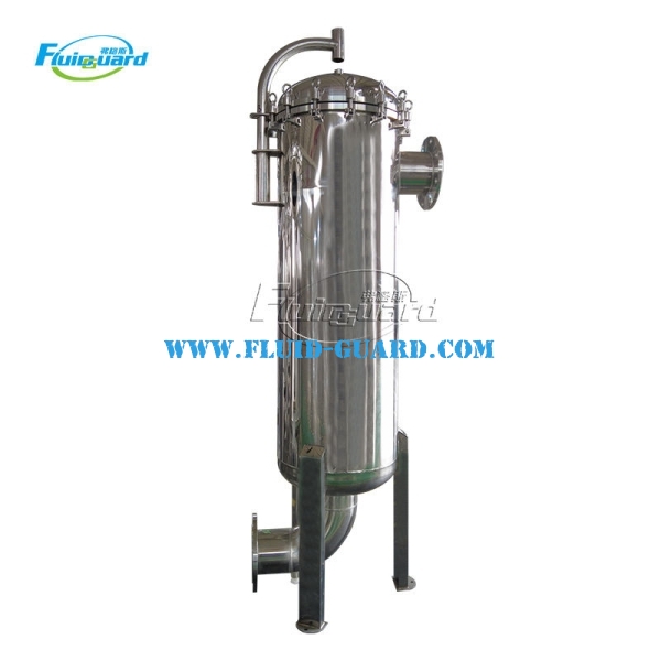 Sanitary Syrup Wine Beer Vodka Industrial Filtration System Single Multi Bag Filter Housing Stainless Steel Material