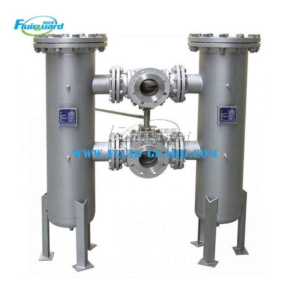China Factory Ethanol Liquid Stainless Steel Double Type Bag Filter Housing