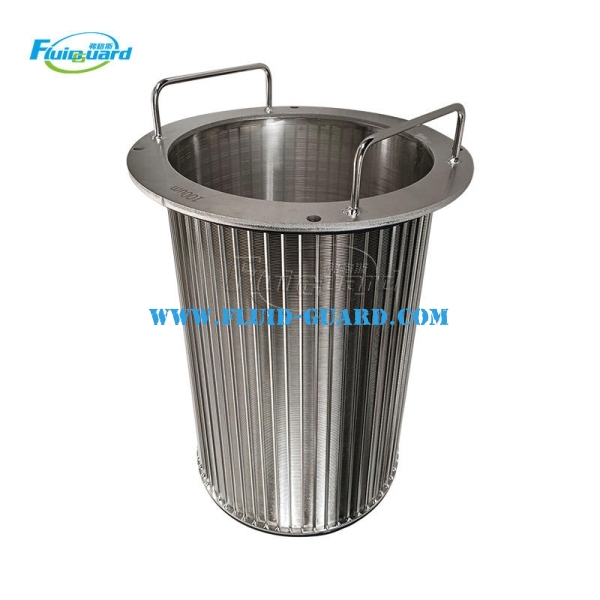 Stainless Steel 304 316L Super Duplex 904l Titanium Filter Element Wedge Mesh Oil Liquid Filter Screen for Water Treatment